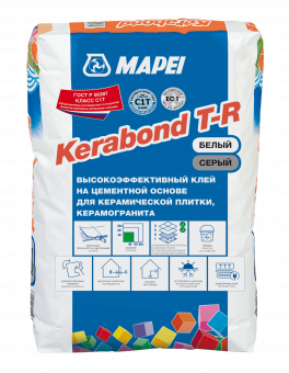 Цементный клей Kerabond T-R белый, 25 кг