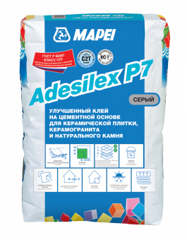 Цементный клей Adesilex P7 серый, 25 кг