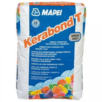 Цементный клей Kerabond T-R серый, 25 кг